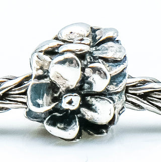 TROLLBEADS Rose Bead Sterling Silver Charm