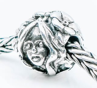 TROLLBEADS RARE Thumbelina Bead Sterling Silver Charm