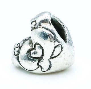 TROLLBEADS Hugging Hearts Bead Sterling Silver Charm