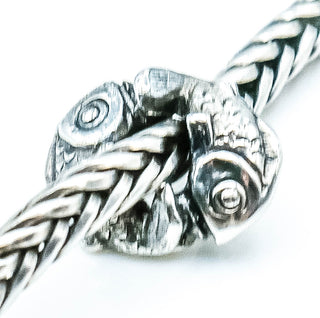 TROLLBEADS Happy Fish Bead Sterling Silver Charm