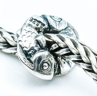 TROLLBEADS Happy Fish Bead Sterling Silver Charm