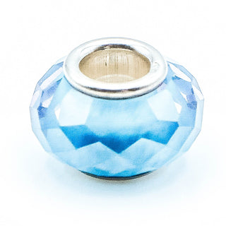 NOVOBEADS Cornflower Blue Mini CZ Sterling Silver Charm