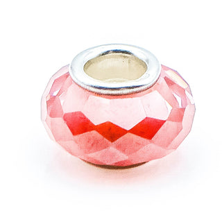 NOVOBEADS "Light Red" Mini CZ Sterling Silver Charm