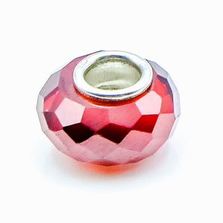 NOVOBEADS "Red" Mini CZ Sterling Silver Charm