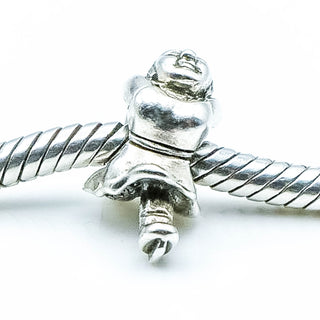 OHM Beads Figure Skating Sterling Silver Charm