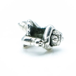 OHM Beads Figure Skating Sterling Silver Charm