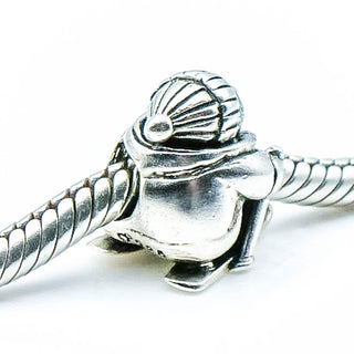 OHM Ski Bunny Sterling Silver Charm