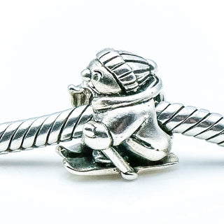 OHM Ski Bunny Sterling Silver Charm