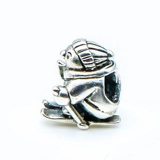 OHM Ski Bunny Sterling Silver Charm