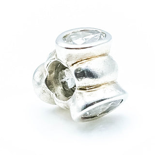 PANDORA Big CZ Clear Skies Sterling Silver Charm With Clear Zirconia