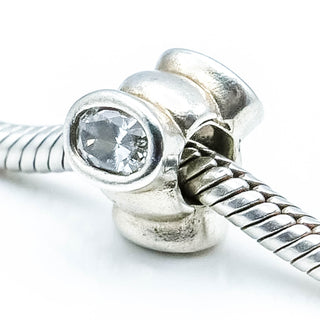 PANDORA Big CZ Clear Skies Sterling Silver Charm With Clear Zirconia