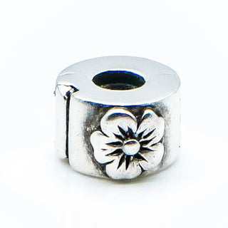 CHAMILIA Hibiscus Flower Lock Sterling Silver Charm