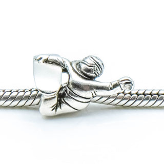 OHM Beads Snow Boarding Sterling Silver Charm