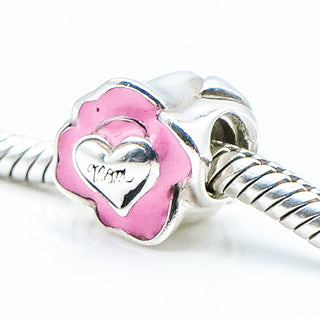 CHAMILIA Mom Rose Sterling Silver Charm