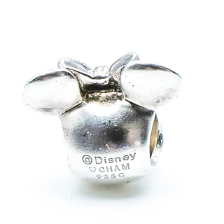 CHAMILIA Minnie Mouse Head Sterling Silver Charm