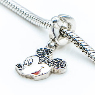 CHAMILIA Classic Mickey Mouse Sterling Silver Dangle Charm