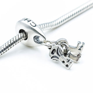 CHAMILIA Hanging Keys of Love, Hope And Faith Sterling Silver Dangle Charm