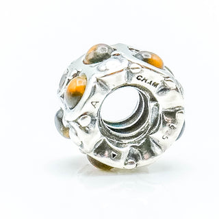 CHAMILIA Brown Cabochon Sterling Silver Charm