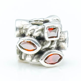 CHAMILIA Marquis Sterling Silver Charm With Brown Swarovski Crystals