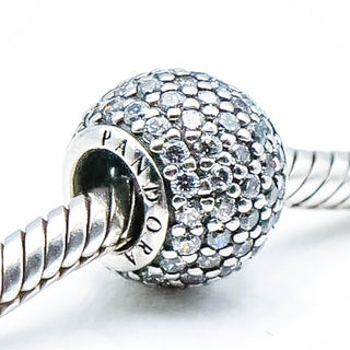 PANDORA Pave Lights Sterling Silver Charm With Clear Zirconia
