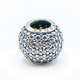 PANDORA Pave Lights Sterling Silver Charm With Clear Zirconia