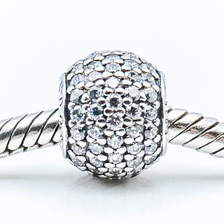 PANDORA Pave Lights Sterling Silver Charm With Clear Zirconia