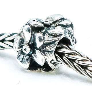 TROLLBEADS Rose Bead Sterling Silver Charm