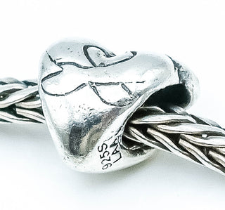 TROLLBEADS Hugging Hearts Bead Sterling Silver Charm