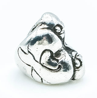 TROLLBEADS Hugging Hearts Bead Sterling Silver Charm