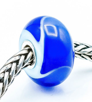 TROLLBEADS Blue Armadillo Bead Sterling Silver Charm