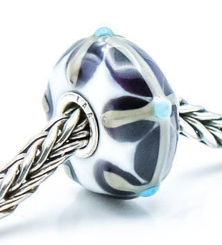 TROLLBEADS Uniques Glass Bead Sterling Silver Core Charm