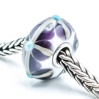 TROLLBEADS Uniques Glass Bead Sterling Silver Core Charm
