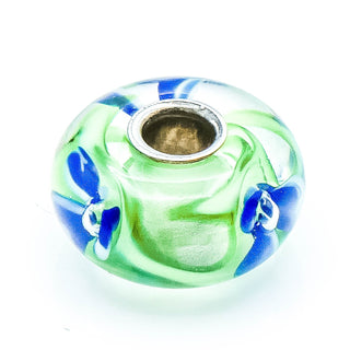 TROLLBEADS RARE Blue Flower Bead Sterling Silver Charm