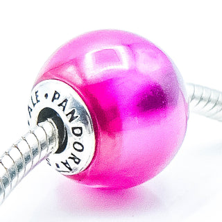 Pandora RARE ESSENCE Passion Sterling Silver Charm With Synthetic Ruby
