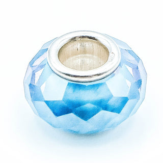NOVOBEADS Cornflower Blue Mini CZ Sterling Silver Charm