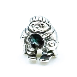 OHM Ski Bunny Sterling Silver Charm