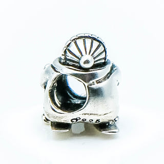 OHM Ski Bunny Sterling Silver Charm