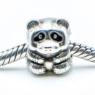Pandora Panda Sterling Silver Charm With Black Enamel