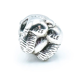 Pandora Panda Sterling Silver Charm With Black Enamel