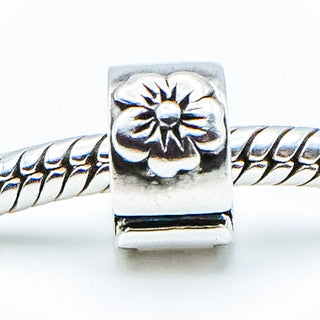 CHAMILIA Hibiscus Flower Lock Sterling Silver Charm