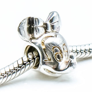 CHAMILIA Minnie Mouse Head Sterling Silver Charm