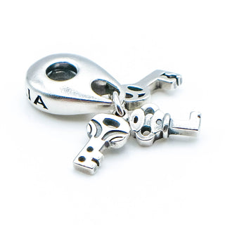 CHAMILIA Hanging Keys of Love, Hope And Faith Sterling Silver Dangle Charm