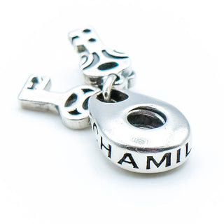 CHAMILIA Hanging Keys of Love, Hope And Faith Sterling Silver Dangle Charm