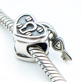 CHAMILIA Heart Lock Sterling Silver Charm