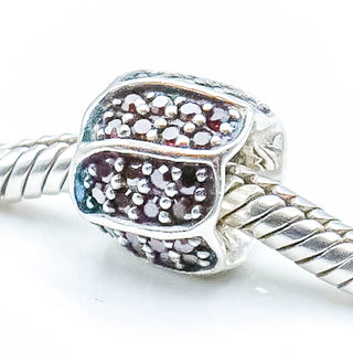 CHAMILIA Jeweled Petals Sterling Silver Charm