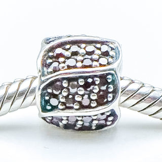 CHAMILIA Jeweled Petals Sterling Silver Charm