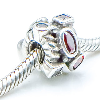 CHAMILIA Marquis Sterling Silver Charm With Brown Swarovski Crystals