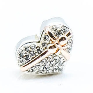 CHAMILIA Heart Of Gold Sterling Silver Charm With Rose Gold