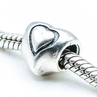 CHAMILIA Heart in a Heart Sterling Silver Charm