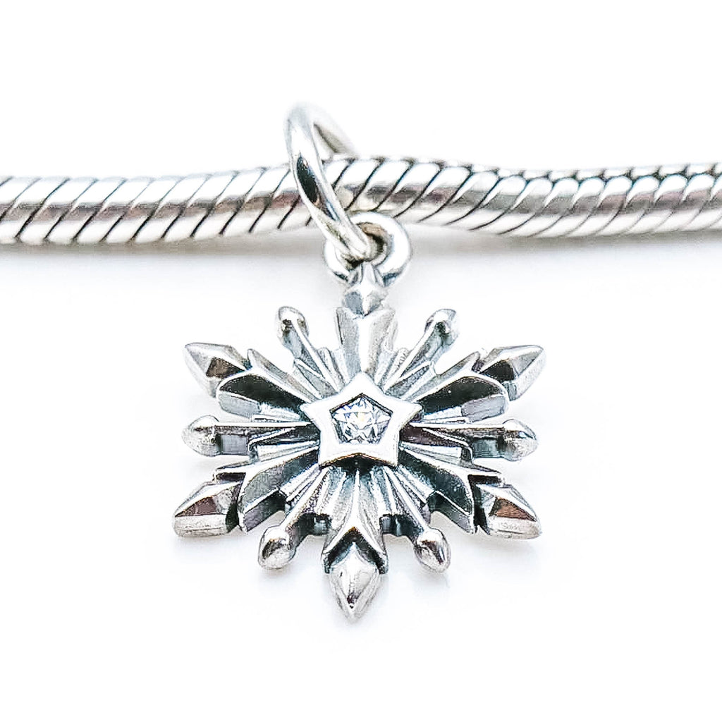 Sterling Silver Snowflake Charms 